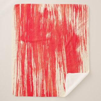 Cobertor Sherpa fundo abstrato vermelho a partir da aquarela