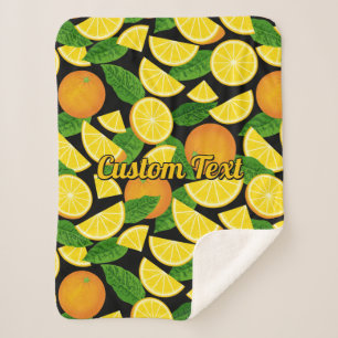 Cobertor Sherpa Fundo alaranjado