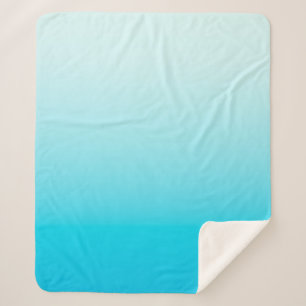 Cobertor Sherpa Fundo azul-aqua