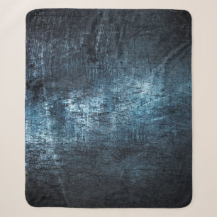 Cobertor Sherpa Fundo azul de cinza metálica de textura