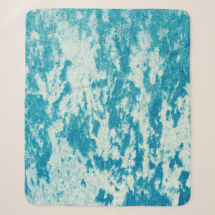 Cobertor Sherpa Fundo azul texturizado feito de tecido denso. Con