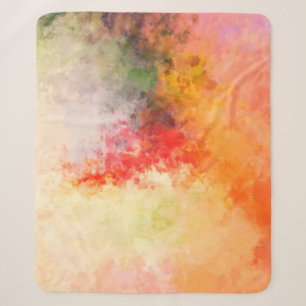 Cobertor Sherpa Fundo de Abstrato pintado com escova. Pincel encra