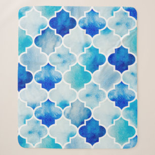 Cobertor Sherpa Fundo de aquarela sem costura. Belo dra de mão