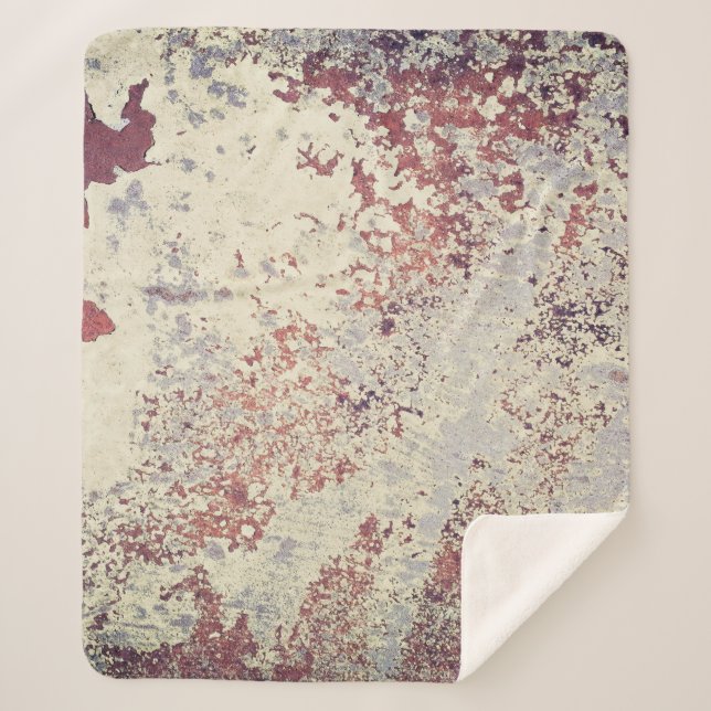 Cobertor Sherpa Fundo de ferrugem grande - capa de fundo perfeita (Frente)