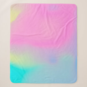 Cobertor Sherpa fundo de nuvem macia de abstrato em cor pastel