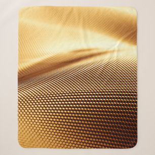 Cobertor Sherpa Fundo de ouro de luxo com secador de partículas. m