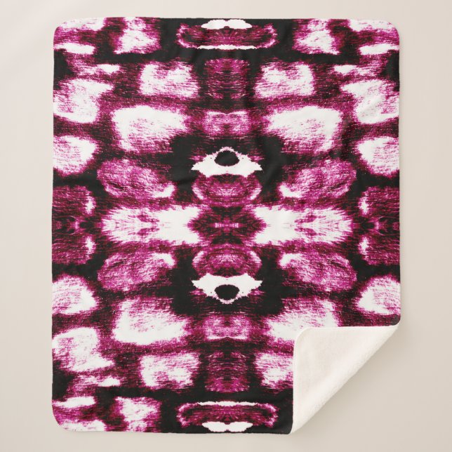 Cobertor Sherpa Fundo de pintura a cores. Tintas Líquidas Aquarell (Frente)