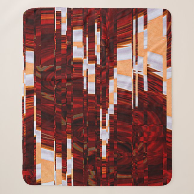 Cobertor Sherpa fundo do abstrato com glittabstr (Frente)