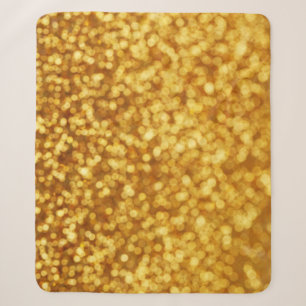 Cobertor Sherpa Fundo do Abstrato de ouro com Luz do 