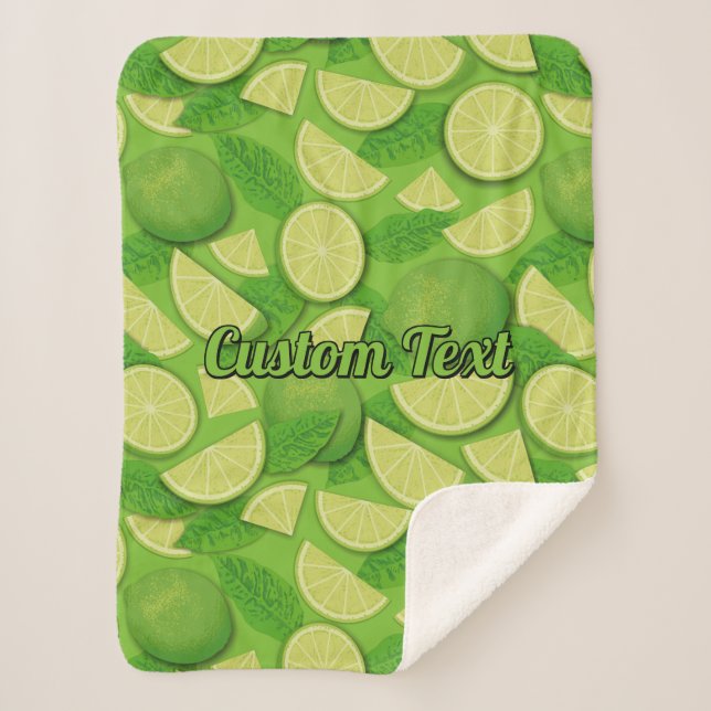 Cobertor Sherpa Fundo do limão (Frente)