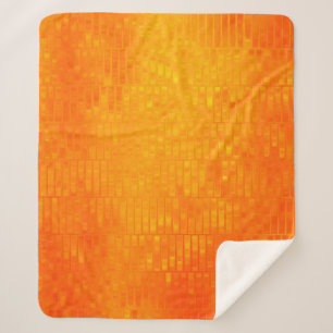 Cobertor Sherpa Fundo laranja abstrato brilhante com vidros