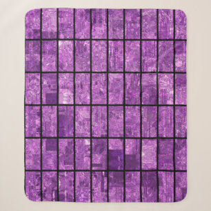 Cobertor Sherpa Fundo violeta brilhante abstrato com glos