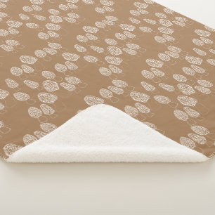 Cobertor Sherpa Fungi Morel Mushroom Pattern Cozy