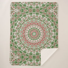 Cobertor Sherpa Funky Intrica Eclética Boho Hippie Xmas Mandala