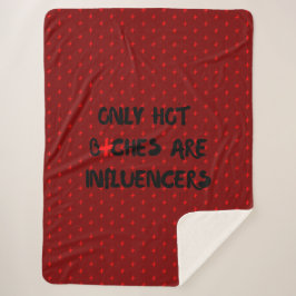 Cobertor Sherpa Funny Influencer Quote For Home Decor
