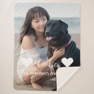 Cobertor Sherpa Furry Friend Dog Lovers