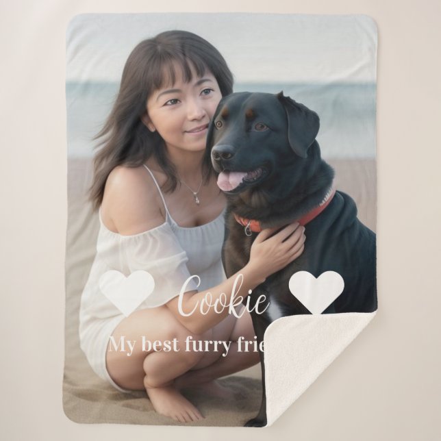 Cobertor Sherpa Furry Friend Dog Lovers (Frente)