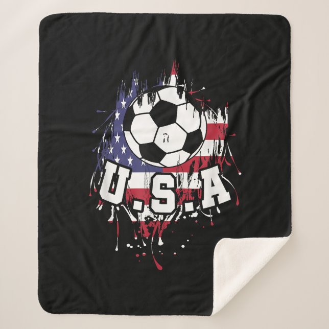 Cobertor Sherpa Futebol americano EUA (Frente)