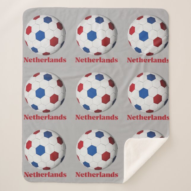 Cobertor Sherpa Futebol Holandês (Frente)