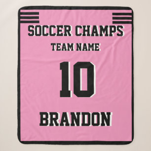Cobertor Sherpa Futebol Sherpa Blanket, cor-de-rosa-rosa, esporte