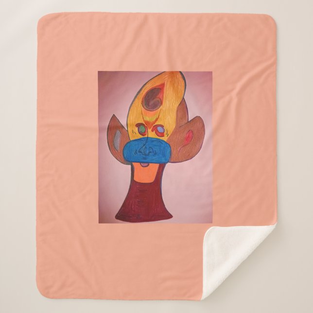 Cobertor Sherpa Futuristic Animal Art Sherpa Blanket (Frente)