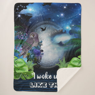 Cobertor Sherpa Galáxia do Espaço Exterior