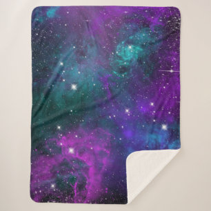 Cobertor Sherpa Galáxia Espaço Exterior Nebulosa Escura Céu Estrel