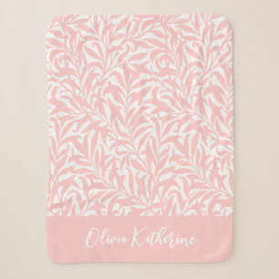 Cobertor Sherpa Galho de Salgueiro Rosa Pétala Monogramado
