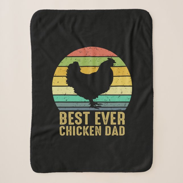 Cobertor Sherpa Galinha Lover | Melhor Pai de frango (Frente)