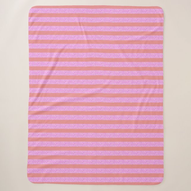 Cobertor Sherpa Gamas Geométricas Rosa (Frente)