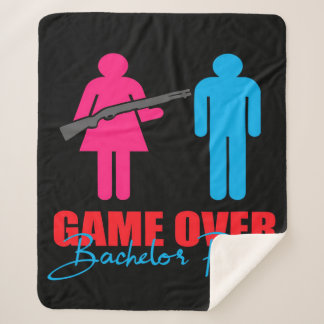 Cobertor Sherpa Game Over | Bachelor Party Blanket