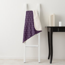 Cobertor Sherpa Ganchos de crochê Artesanato de Impressão