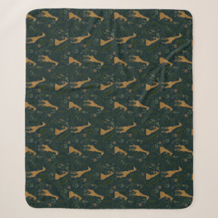 Cobertor Sherpa Gangout de Girafa Tropical