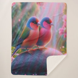 Cobertor Sherpa Garden Serenade Fleece Sherpa Blanket