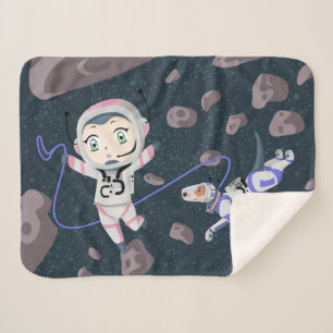 Cobertor Sherpa Garota Asteroide