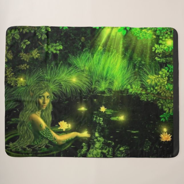 COBERTOR SHERPA GAROTA DO SWAMP (Frente (Horizontal))