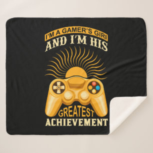 Cobertor Sherpa Garota gamer