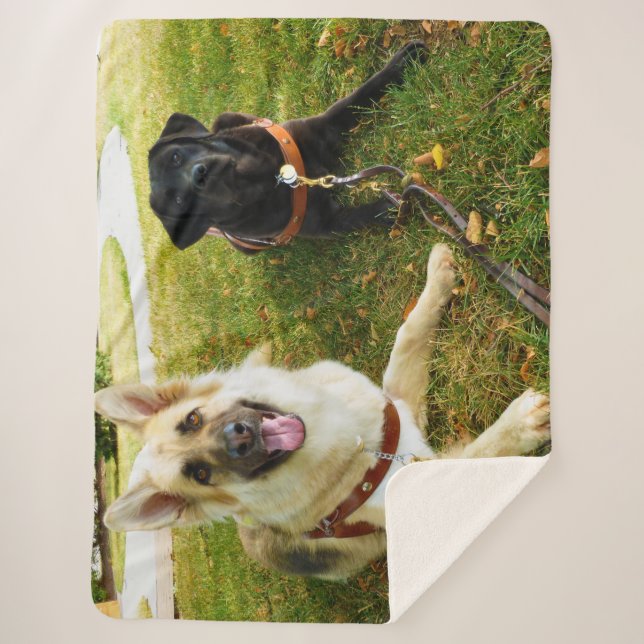 Cobertor Sherpa Garotas trabalhadoras (Frente)