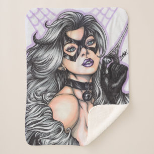 Cobertor Sherpa Gata Negra ~ Felicia Hardy