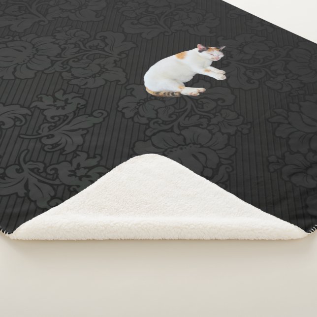 Cobertor Sherpa Gatinho sonolento (3/4)