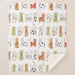 Cobertor Sherpa Gatinhos bonitos Sherpa Blanket