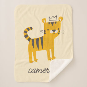 Cobertor Sherpa Gato de Tigre Selvagem