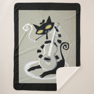 Cobertor Sherpa gato-do-mato