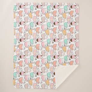 Cobertor Sherpa Gato em caneca design 01 w