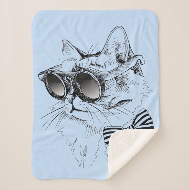 Cobertor Sherpa Gato legal (Frente)
