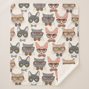 Cobertor Sherpa Gatos Cons