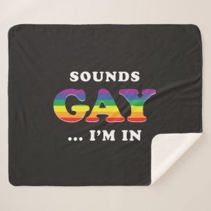 Cobertor Sherpa Gay dos sons… Eu estou dentro