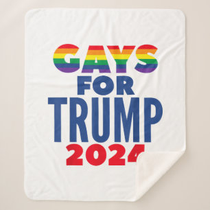 Cobertor Sherpa Gay Para A Eleição De Trump 2024