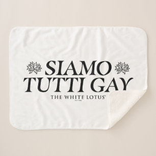 Cobertor Sherpa Gay Siamo Tutti - O Lotus Branco