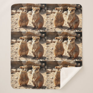 Cobertor Sherpa Gêmeos Quokka australianos,